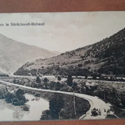 Carte postala, vedere la Saracinesti-Robesti, 1926