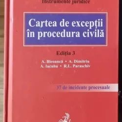 Cartea de exceptii in procedura civila - A Bleoanca
