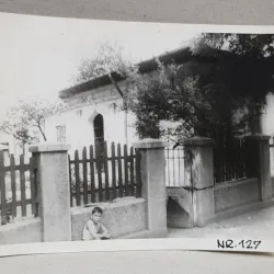 CASA DEMOLATA , STR, SEBASTIAN NR. 127 , BUCURESTI, FOTOGRAFIE MONOCROMA, PE HARTIE LUCIOASA , ANII '70 - '80