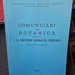 Comunicari de Botanica - A X-a Consfatuire Nationala de Geobotanica