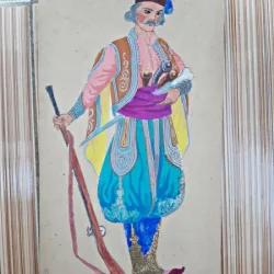 Costum de arnaut, desen