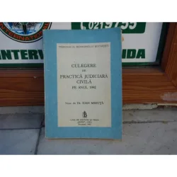 Culegere de practica judiciara civila pe anul 1992 , Ioan Mihuta , 1993