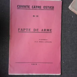 Cuvinte catre ostasi nr. 23 -  Fapte de arme, cu contributia D-lui Mihail Lunguianu