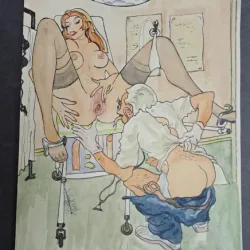 Desen erotic  (cu passepartout)
