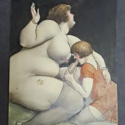 Desen erotic  (cu passepartout)