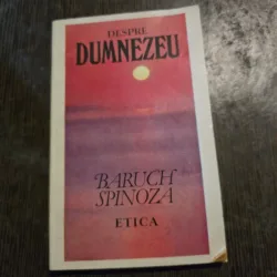DESPRE DUMNEZEU. ETICA DEMONSTRATA DUPA METODA GEOMETRICA DE SPINOZA 1993