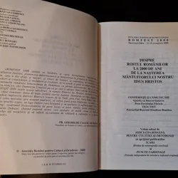 Despre rostul românilor la 2000 de ani de la nașterea Mântuitorului nostru Iisus Hristos