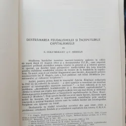 Destramarea Feudalismului si inceputurile Capitalismului  - S. Columbeanu, C. Serban