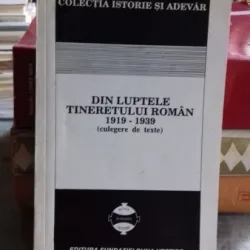 DIN LUPTELE TINERETULUI ROMAN (1919-1939) - CULEGERE DE TEXTE  (EDITIE ANASTATICA)