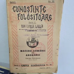 Din seria Cunoștințe folositoare
