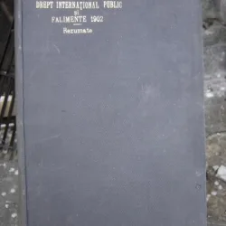 DREPT INTERNATIONAL PUBLIC SI FALIMENTE 1902. REZUMATE