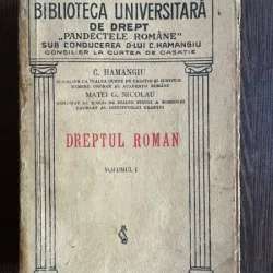 Dreptul Roman - C. Hamangiu, Matei G. Nicolau