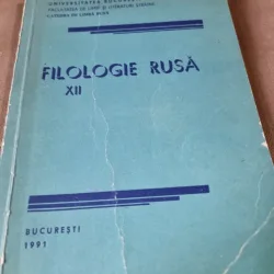 Filologie rusa XII, colectiv de autori