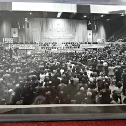 Fotografie, Nicolae si Elena Ceausescu la Congresul Partidului Comunist Roman