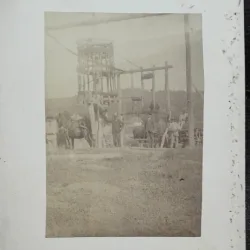 Fotografie pe carton, Vulcana Sursele Salifere, incepeput de secol XX