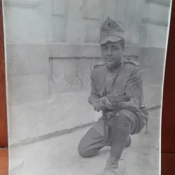 Fotografie, soldat cu pusca, 1926