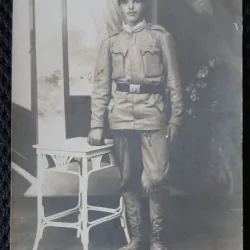 Fotografie tip Carte Postala, Militar, perioada interbelica