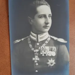 Fotografie tip carte postala, Printul August Wilhelm von Preussen