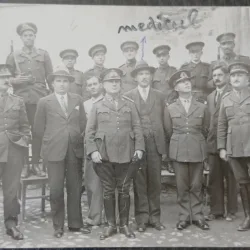 Fotografie tip Carte postala, Romania, Comisia militara de recrutare, 1935
