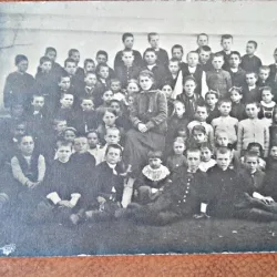 Fotografie tip Carte postala, Scoala Mihai Vosa, 1918