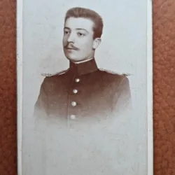 Fotografie tip CDV, general A. Popovici, inceput de secol XX