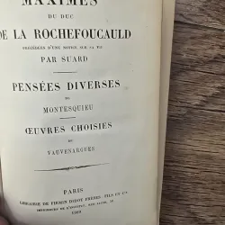 Francois de la Rochefoucauld, Maximes de Duc de la Rochefoucauld