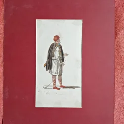 Gravura color, Arnaut, secolul XIX
