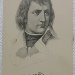 Gravura tip Carte postala Napoleon Bonaparte Consul