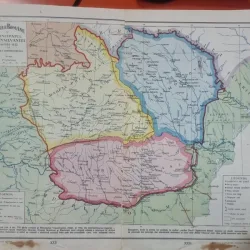 Harta Tarile Romane si Principatul Transilvaniei intre 1595-1632, tiparita la Institutul Cartografic Unirea Brasov / de Prof N. A. Constantinescu