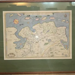 Harta veche - Frisia Orientalis (Frislanda de Est), Abraham Ortelius (anul 1579)
