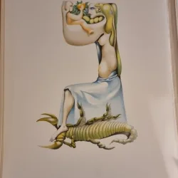 Jules Perahim, L Alphabet – Mystical Maternity / Nun – litografie originala