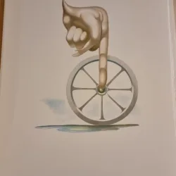 Jules Perahim, L Alphabet – Surrealist machine / Iod / Yod – litografie originala