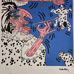 Keith Haring - Cruella de Vil (litografie originala)