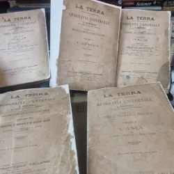 La terra. Trattato popolare di geografia universale Vallardi  5 volume, detalii in descriere