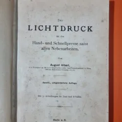 Licht Druck an der Hand-und Schnellpresse saint allen Nebenarbeiten - August Albert