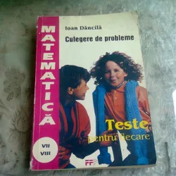 MATEMATICA CULEGERE DE PROBLEME , Ioan Dancila , 1994