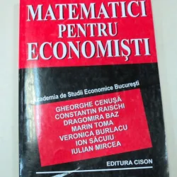 MATEMATICI PENTRU ECONOMISTI - GHEORGHE CENUSA