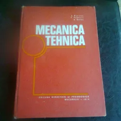 MECANICA TEHNICA - A. RIPIANU