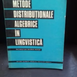 METODE DISTRIBUTIONALE ALGEBRICE IN LINGVISTICA
