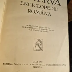 MINERVA - ENCICLOPEDIE ROMANA -1930