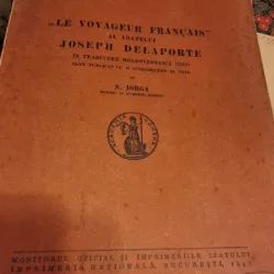 N. Iorga - "Le Voyageur Franceais" al Abatelui Joseph Delaporte