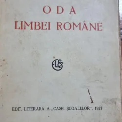 Oda limbei romane - Victor Eftimiu