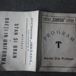 PROGRAM TEATRUL CORSO, PIESA ATENTIE D-LE PROFESOR