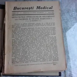 REVISTA BUCURESTI MEDICAL MARTIE 1929, MARTIE 1930, IANUARIE FEBRUARIE 1929, REVISTA D'ORGANOTHERAPIE NR.5/1928  (COLIGATE)