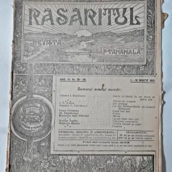 Revista Rasaritul, anul III, nr.25-28/1921