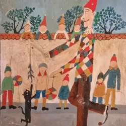 Tablou Petru Vintila - Arlechin (pictura)