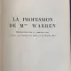 La profession de Mme. Warren (Profesiunea doamnei Warren - carte in franceza) - Bernard Shaw