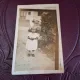fotografie tip carte postala, copil pe alee, alb negru - 1929