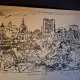 Gravura -  strazi din Bucuresti - epreuve lito/test lito, semnatura olografa Dragos Morarescu