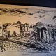 Gravura -  strazi din Bucuresti - epreuve lito/test lito, semnatura olografa Dragos Morarescu